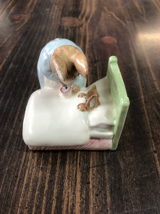 Beswick Royal Doulton Peter Rabbit Figurine - "Peter in Bed"