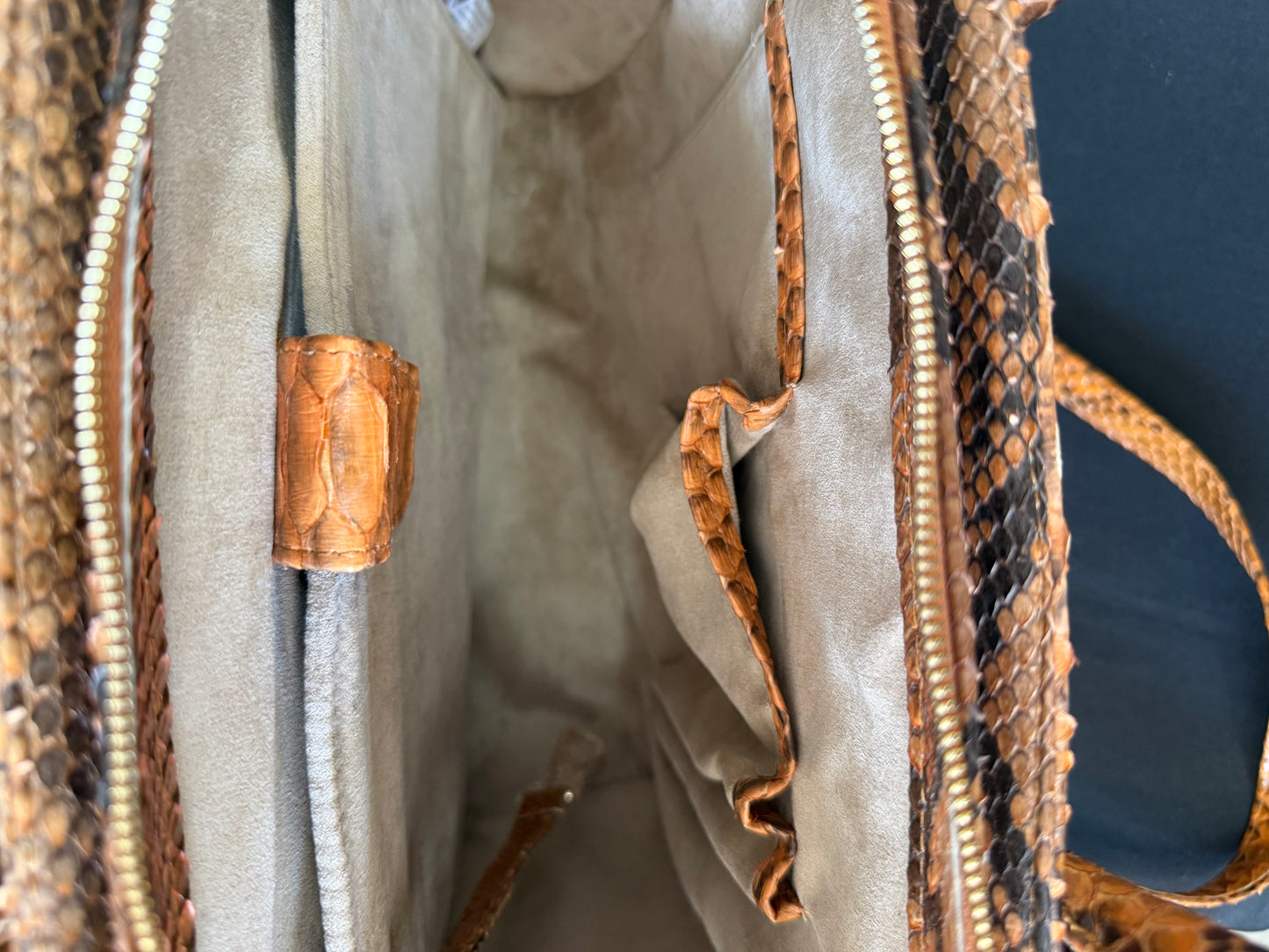 Grand Pelle — Genuine Python Leather Tote Bag
