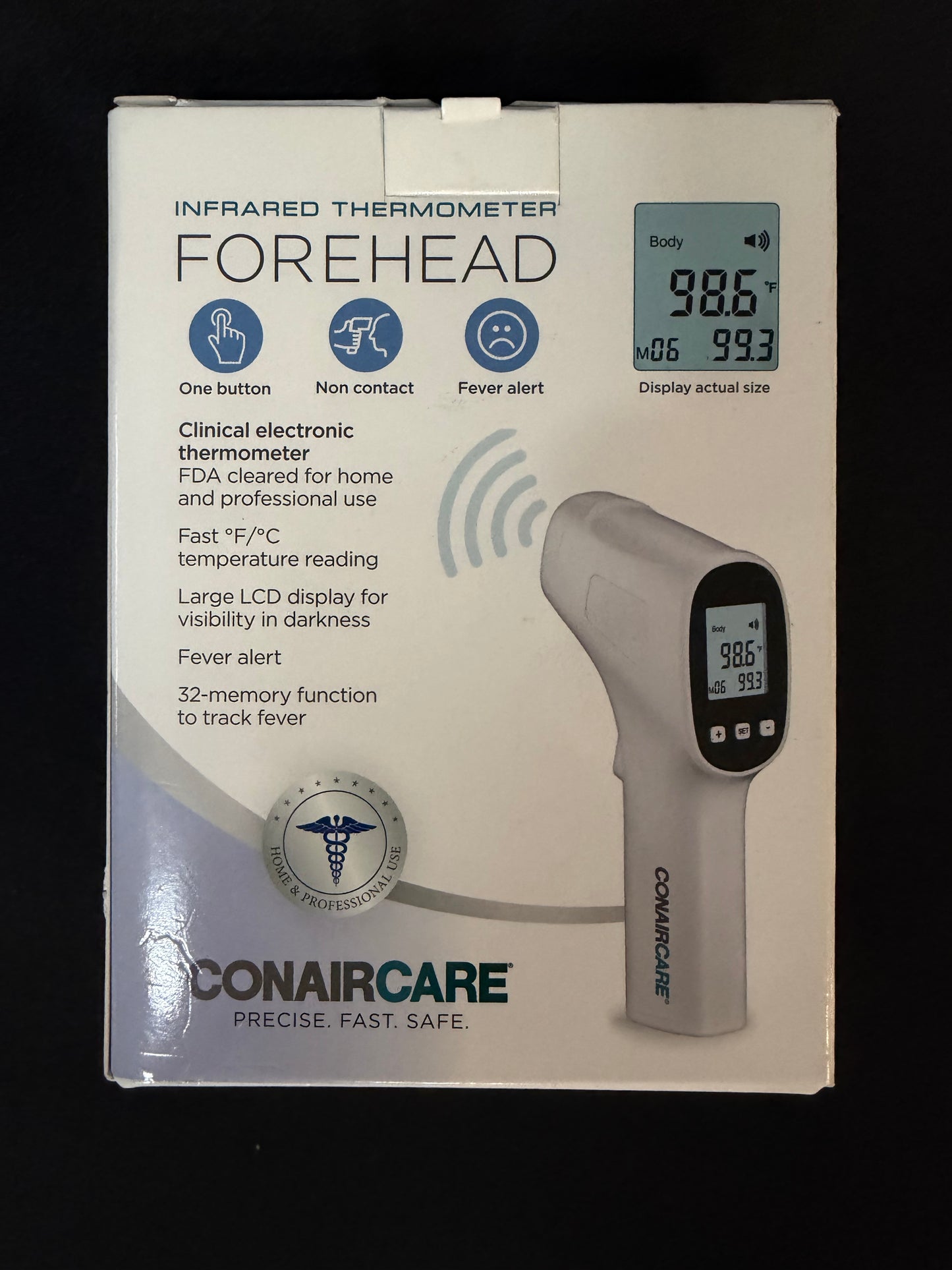 ConairCare Infrared Thermometer for Forehead - tested
