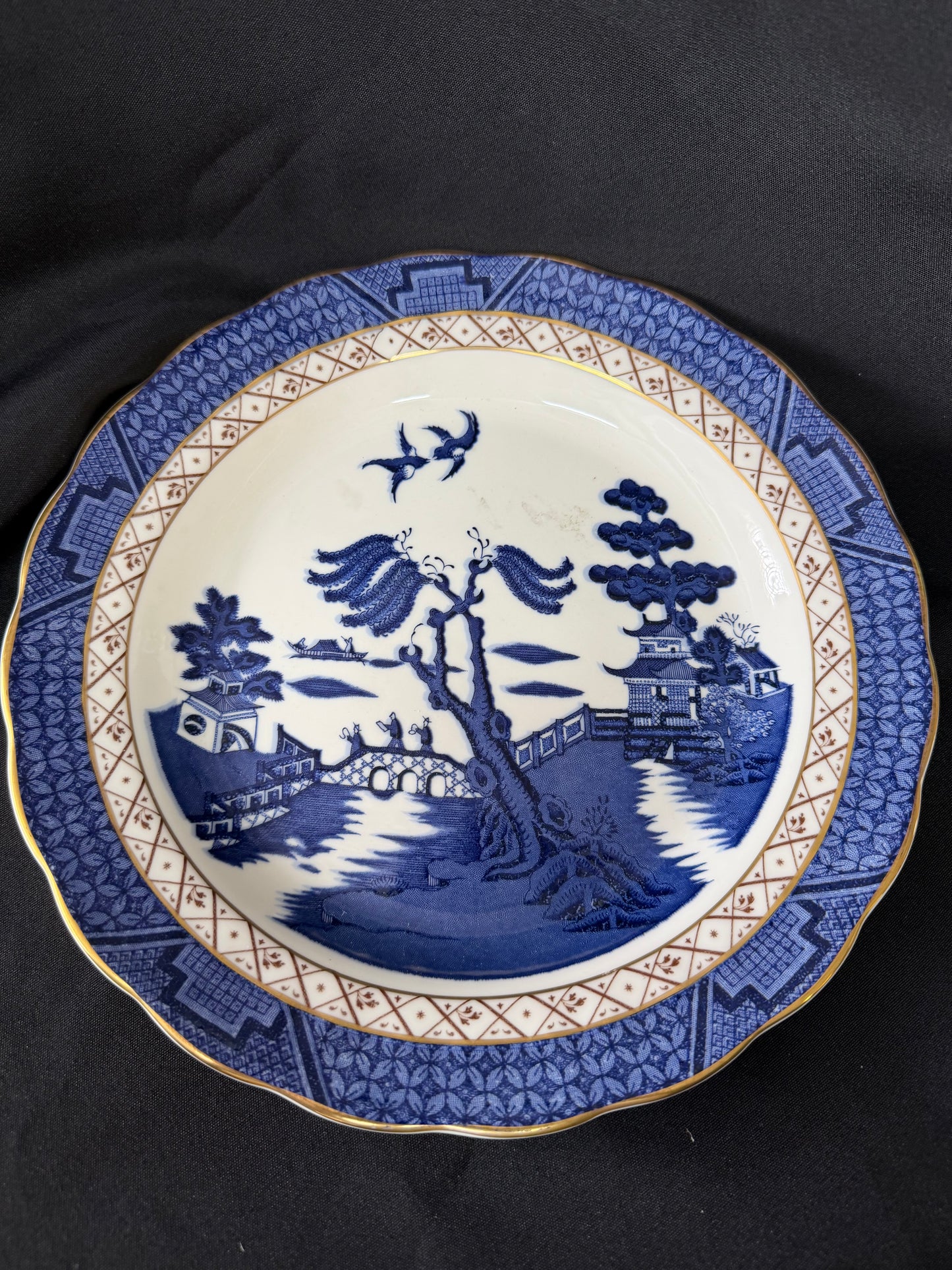 Royal Doulton Plate: "Real Old Willow" BOOTHS