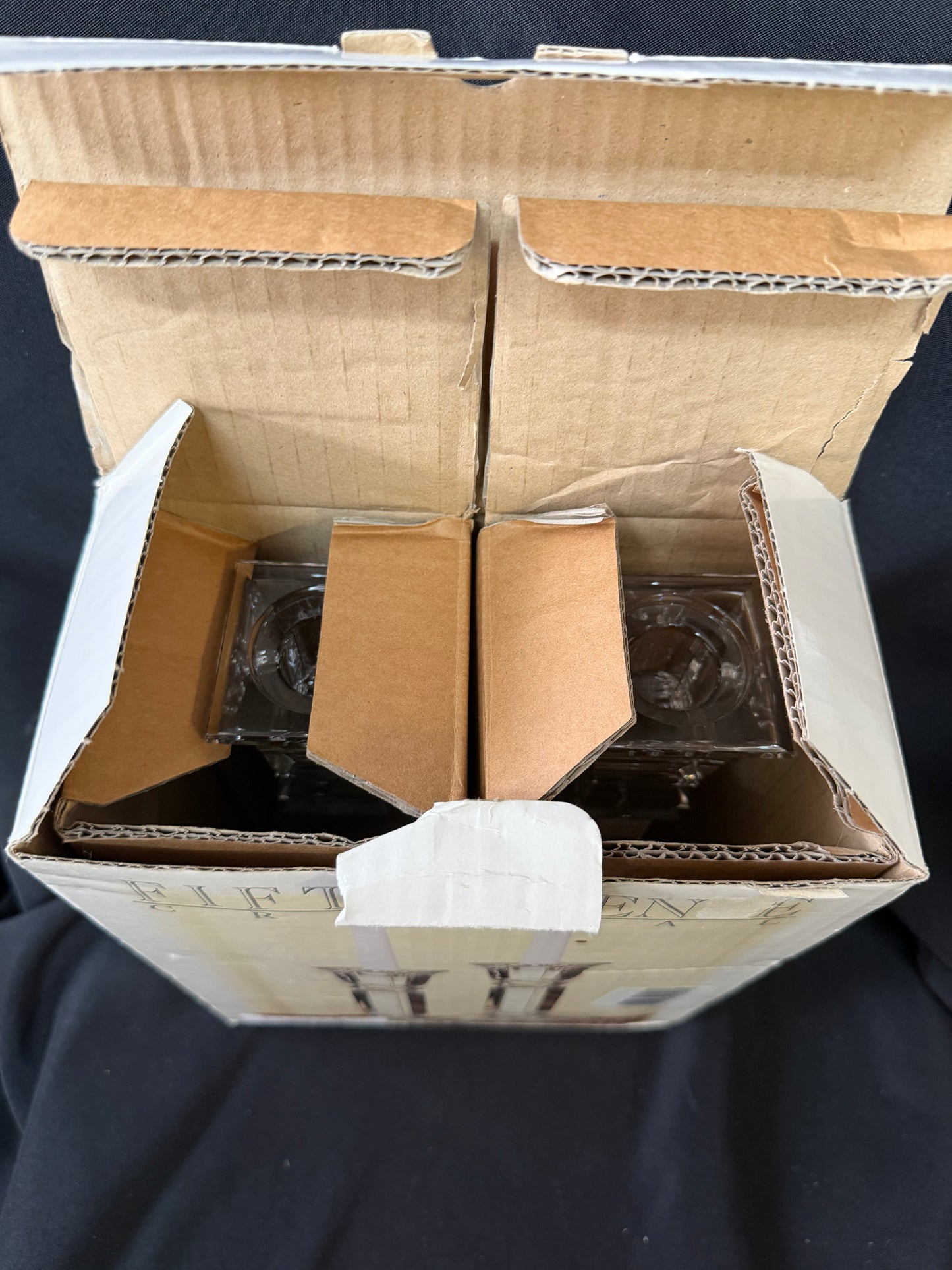 'Lucerne' Set of 2 - 10" Candle Holders 24% Lead Crystal