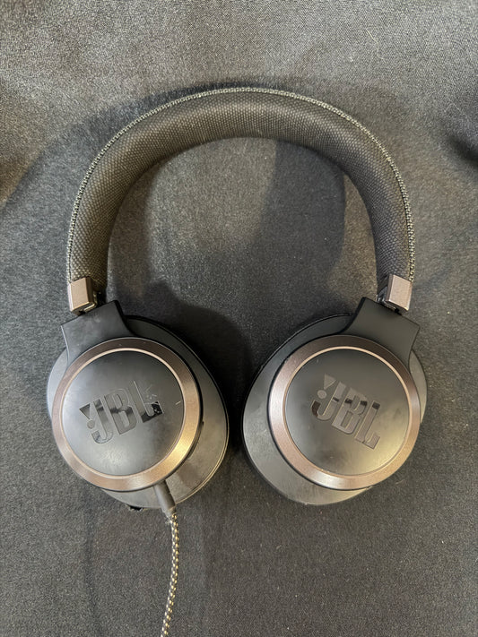 JBL Live 660 Bluetooth Wired Over-Ear Headphones - Black (tested + working)