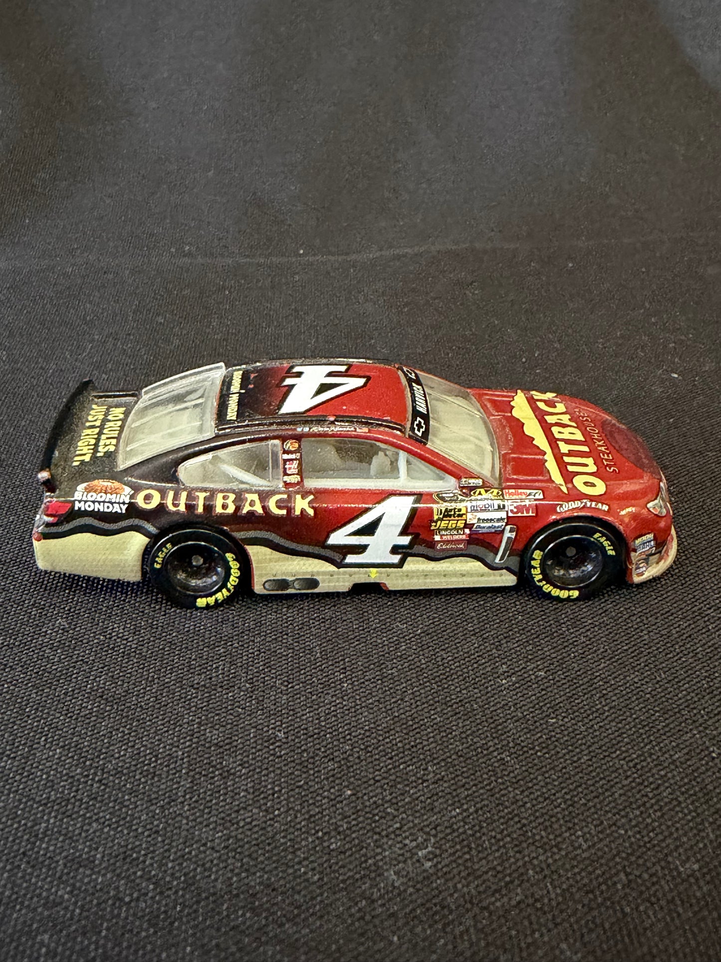 Die-Cast Racing Car – Kevin Harvick #4 Outback Steakhouse Chevrolet SS NASCAR