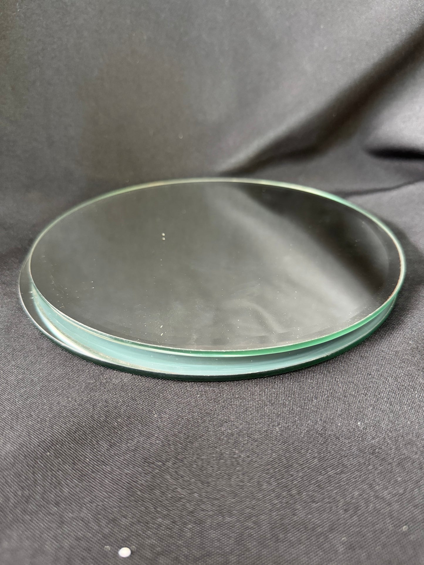 Glass Mirror Plate set of 2