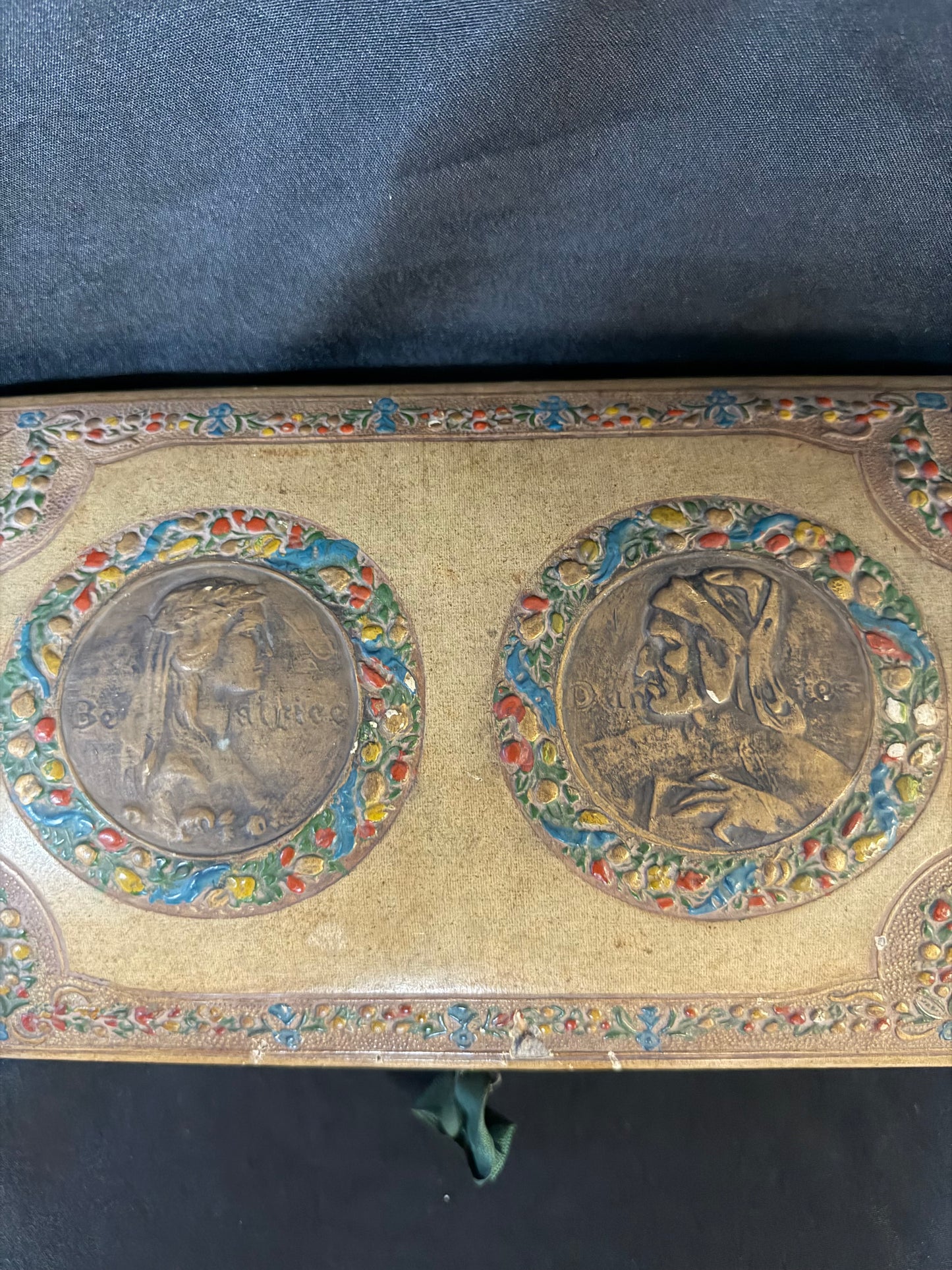 Vintage Jewelry Box - featuring Beatrice & Dante Portraits