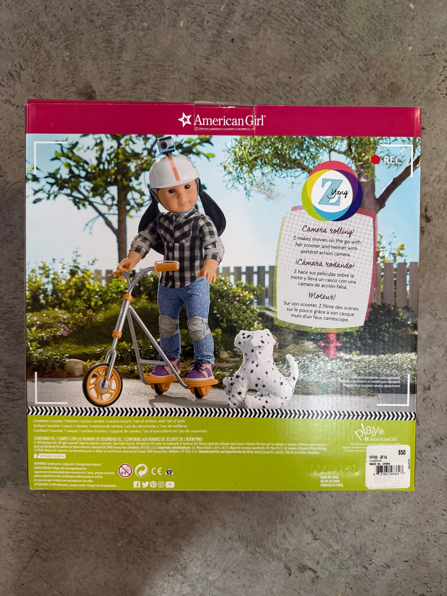 American Girl Z Yang Scooter