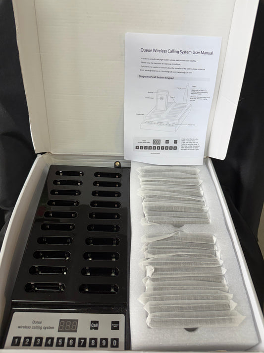 Restaurant Pager Wireless Paging Queue System – 20-Unit Call Buzzer Set