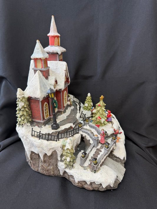 Holiday Living — "Snowy Church" LED Animated Christmas Village Piece (#0577507)