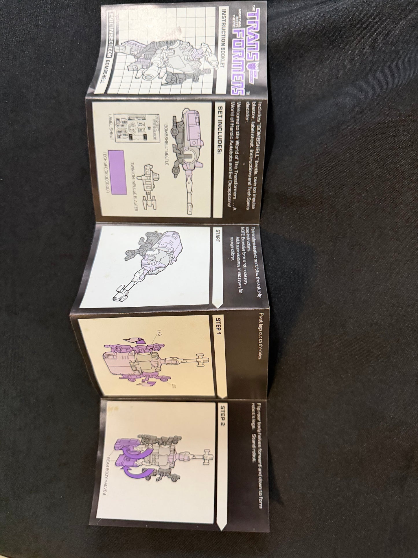 Vintage Transformers Generation 1 Insecticon Bombshell - Hasbro