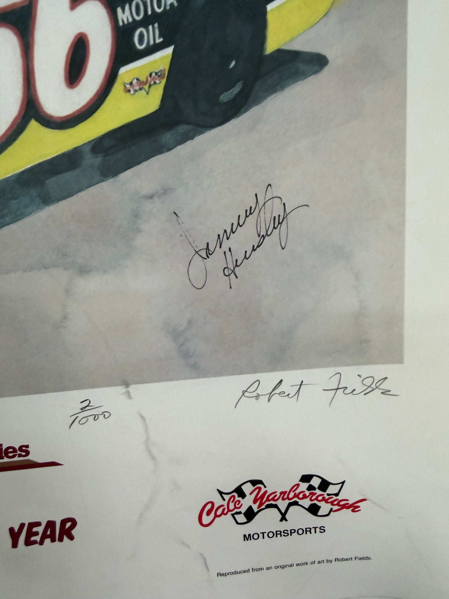 NASCAR #66 Jimmy Hensley 1992 Thunderbird Poster