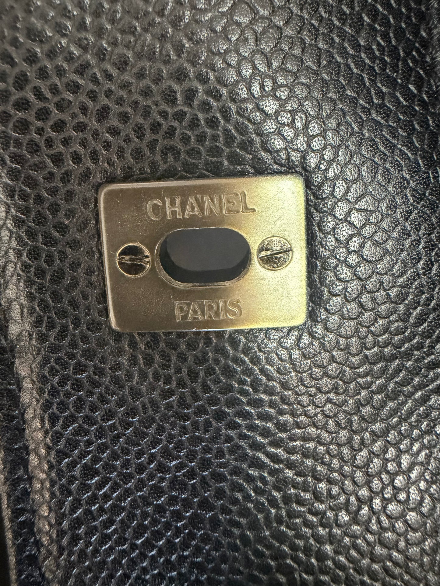 Chanel Executive Caviar Leather Tote with Turnlock (Like New)