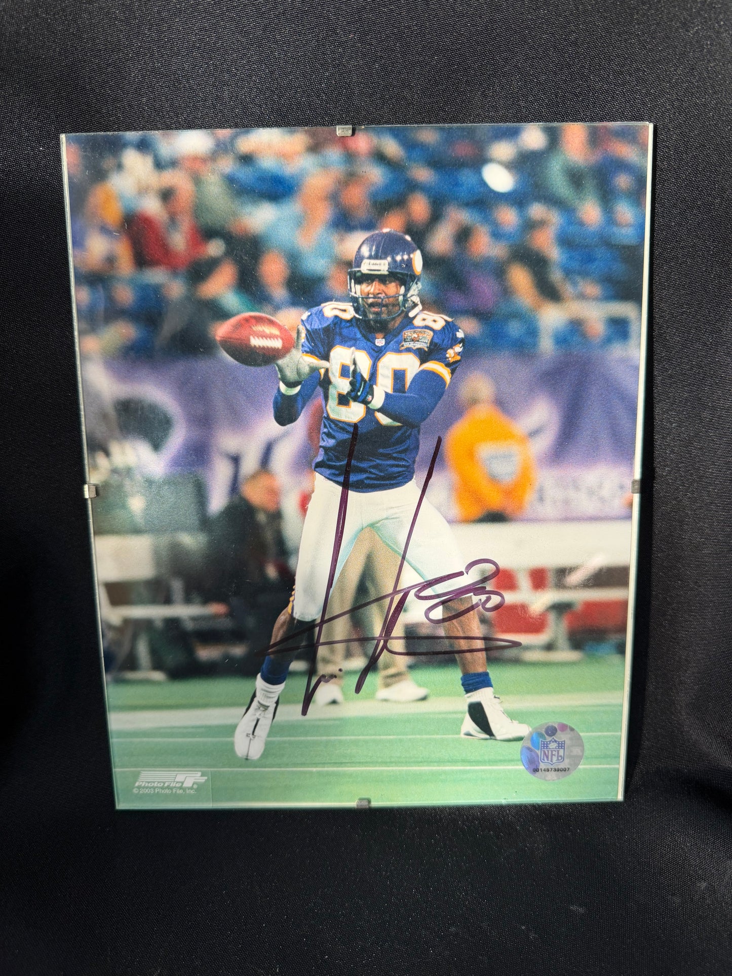 Cris Carter Signed Autographed 8×10 Photo — Minnesota Vikings HOF