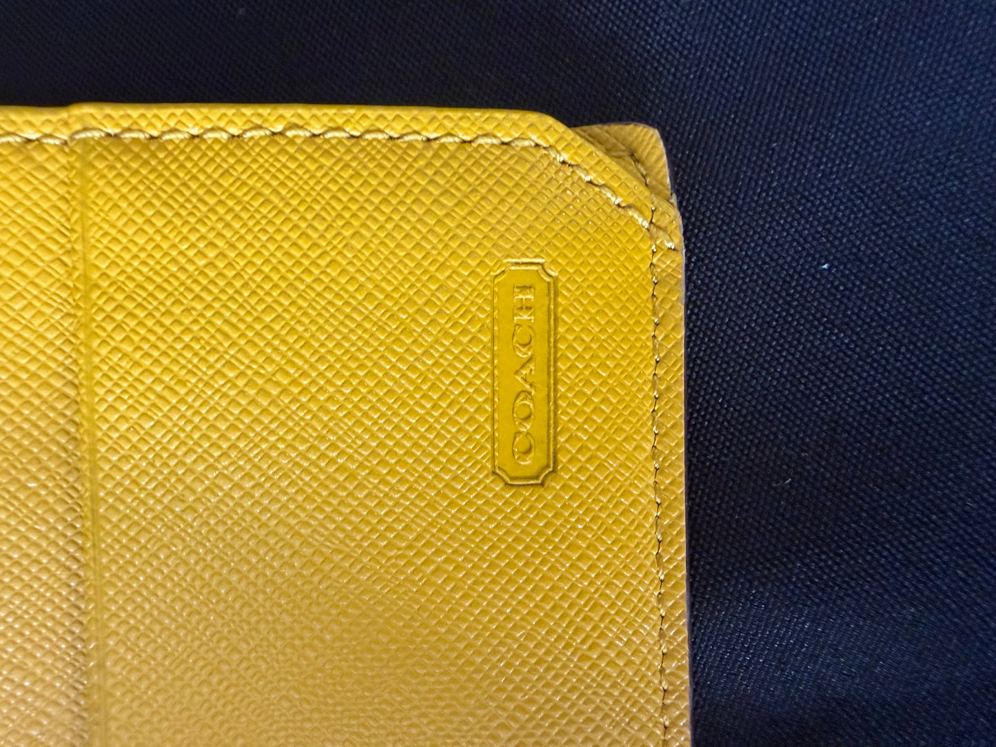 Coach Campbell Leather Wallet (Yellow)