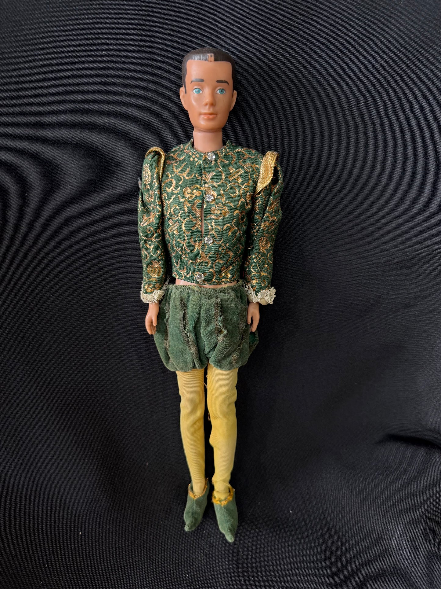 Vintage 1960's Ken Doll - "The Prince" Green and Gold Outfit