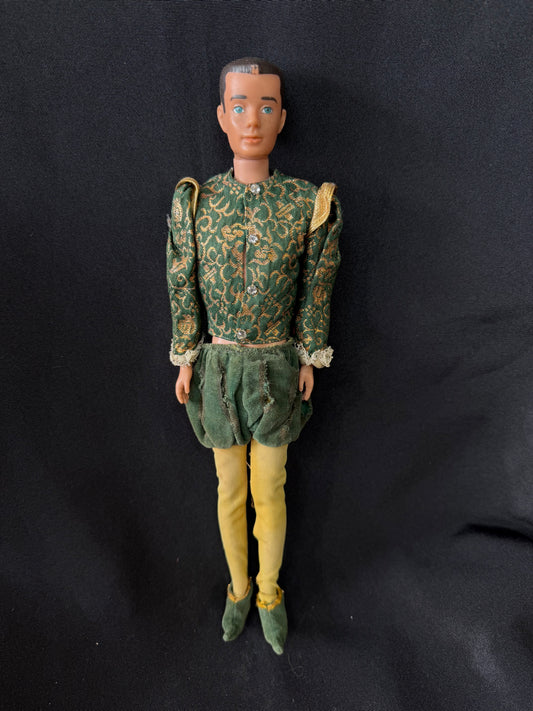 Vintage 1960's Ken Doll - "The Prince" Green and Gold Outfit