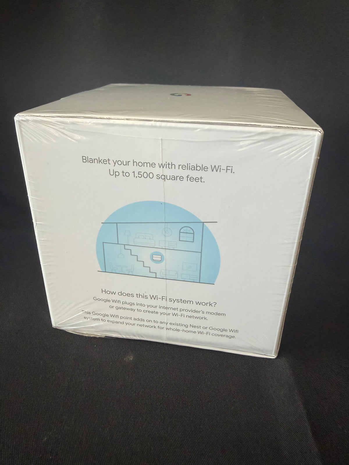 Google Wifi AC1200 — Mesh WiFi System (1500 Sq Ft Coverage, Factory Sealed)
