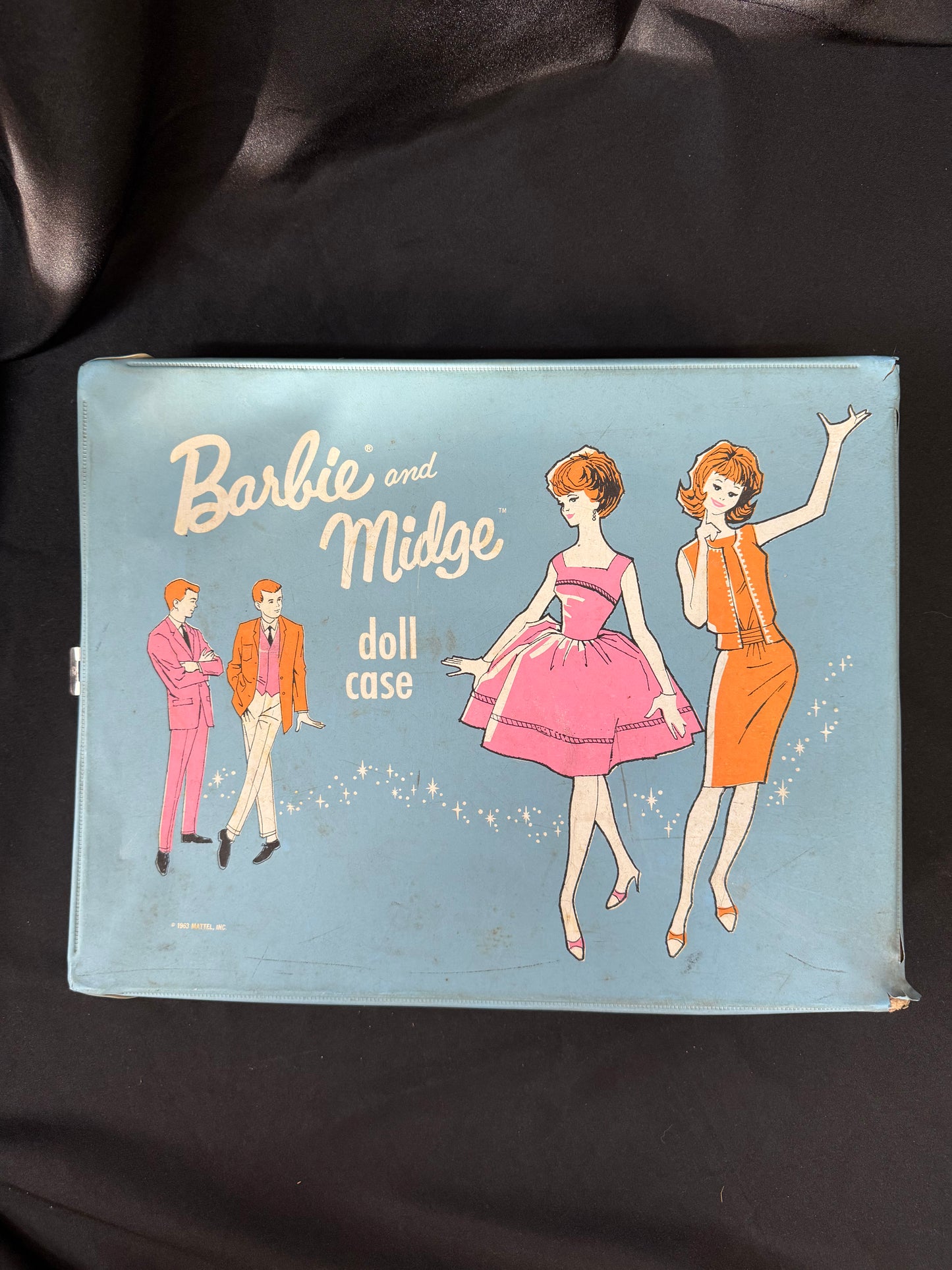 1963 Mattel "Barbie and Midge" doll case - includes Dolls and Accessories