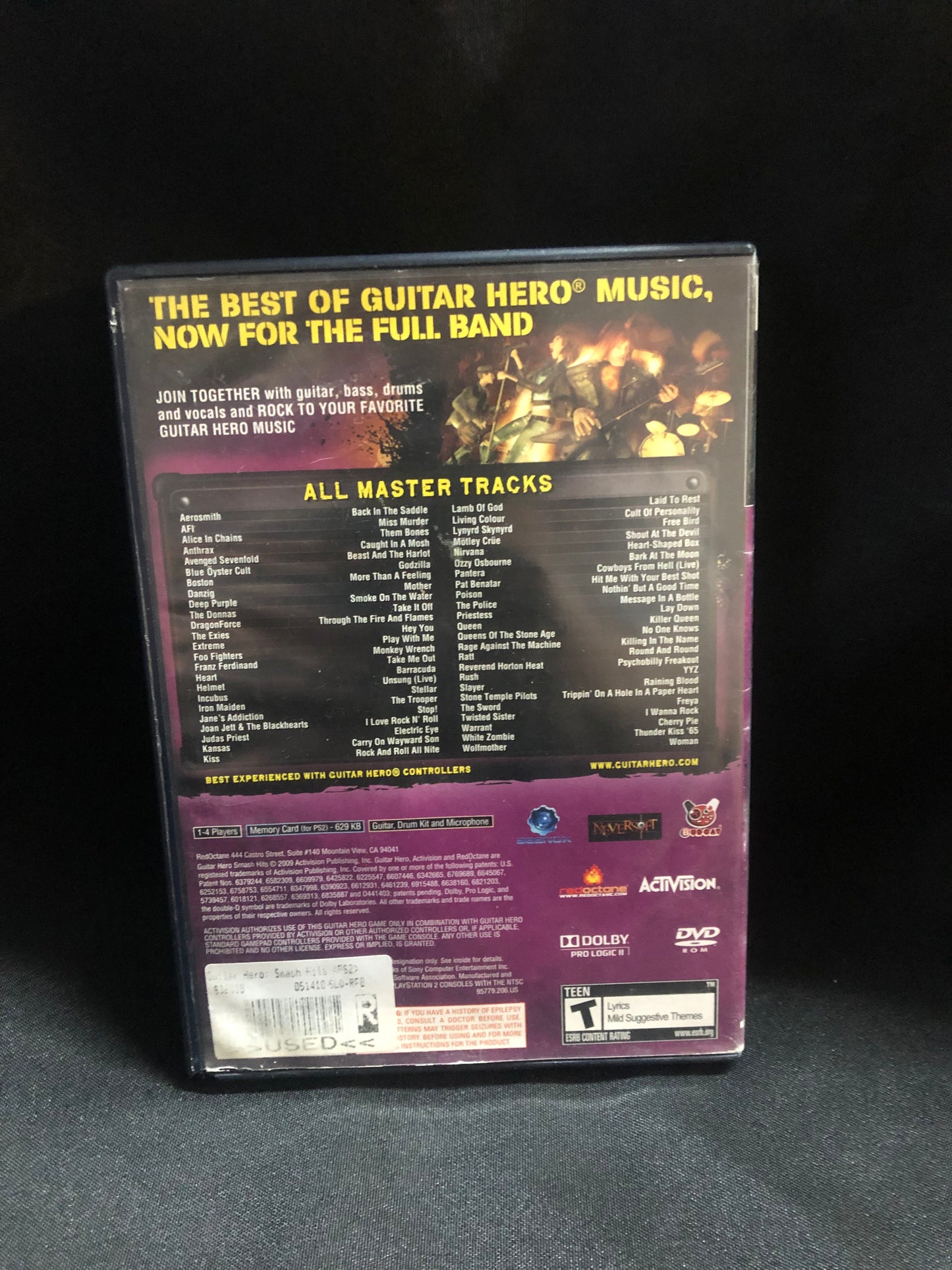 *Tested and Working* Guitar Hero: Smash Hits (PS2)