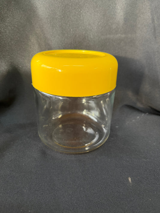 Heller Designs Inc. - Yellow Glass Storage Jar