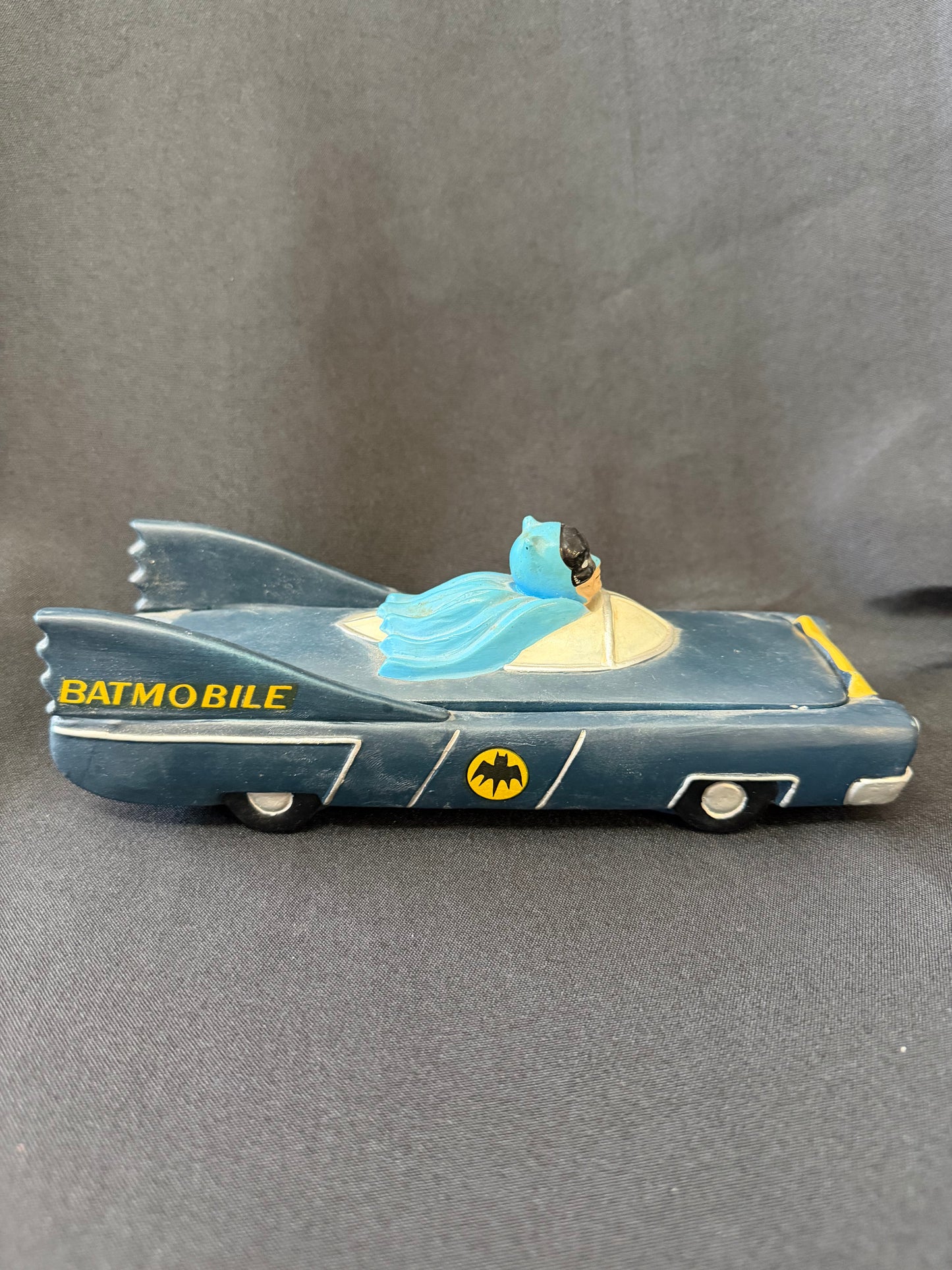 Rare Vintage 1966 Batman Batmobile Candy Dish — 1958 Comic Version, Made in Japan