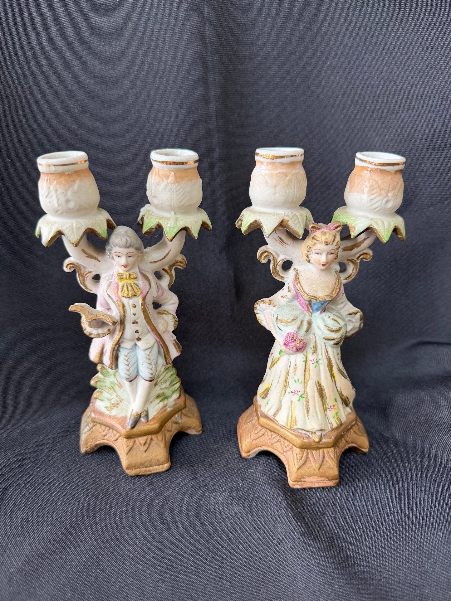 English Candle Holders - Made in Japan (Set of 2)