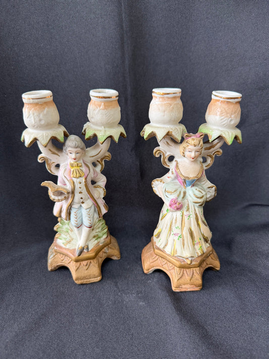 English Candle Holders - Made in Japan (Set of 2)