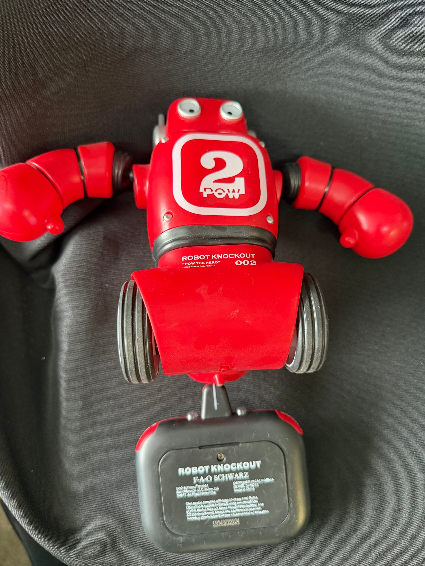 FAO Schwarz — Robot Knockout Remote-Controlled Robots (Blue & Red, with Controllers)