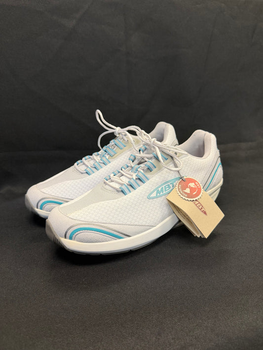 MBT Mahuta Walking Shoe (White w/ Light blue lining)