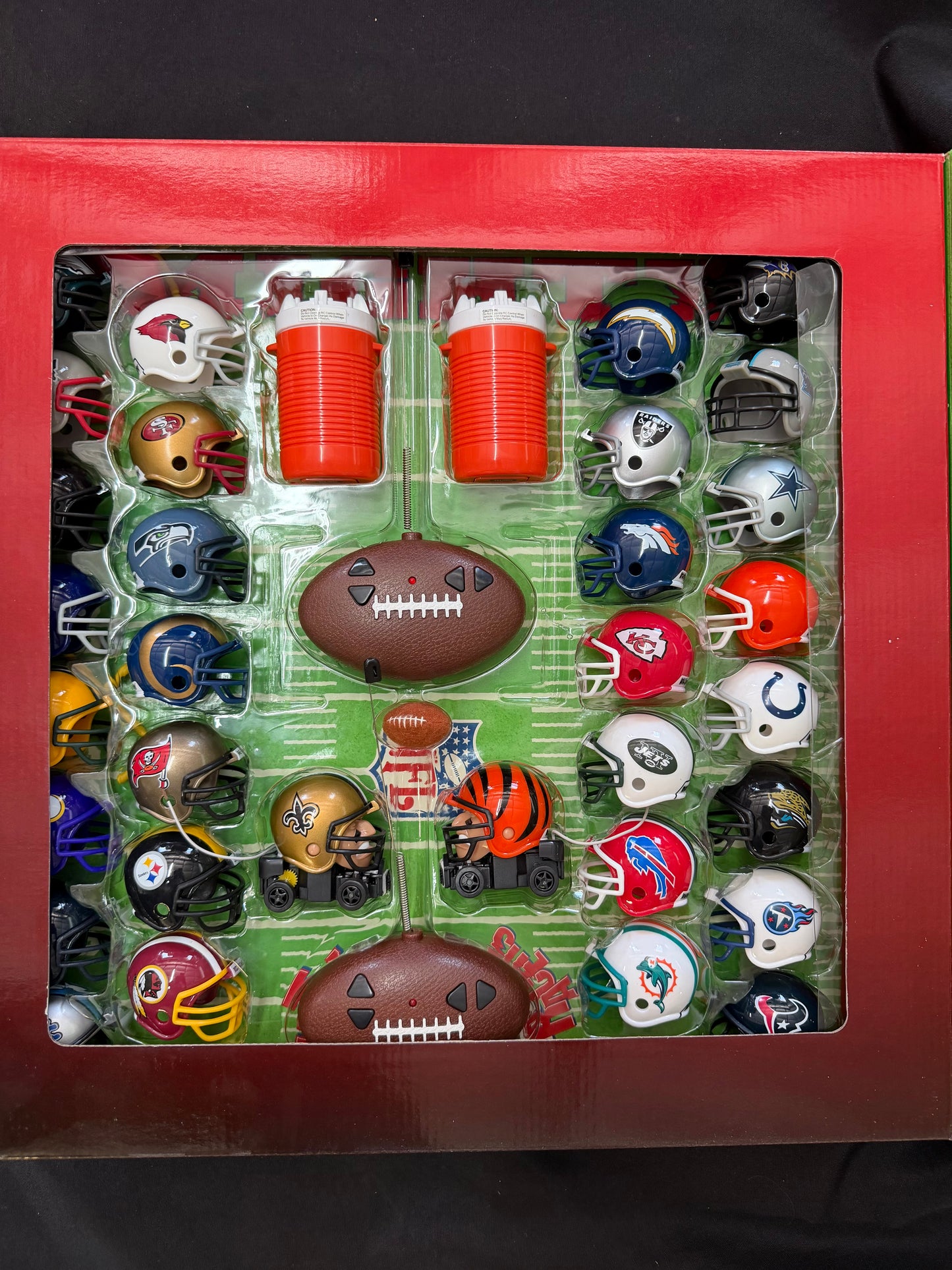 Mighty Helmet Racers — NFL R/C Football Game Gift Set (Complete)