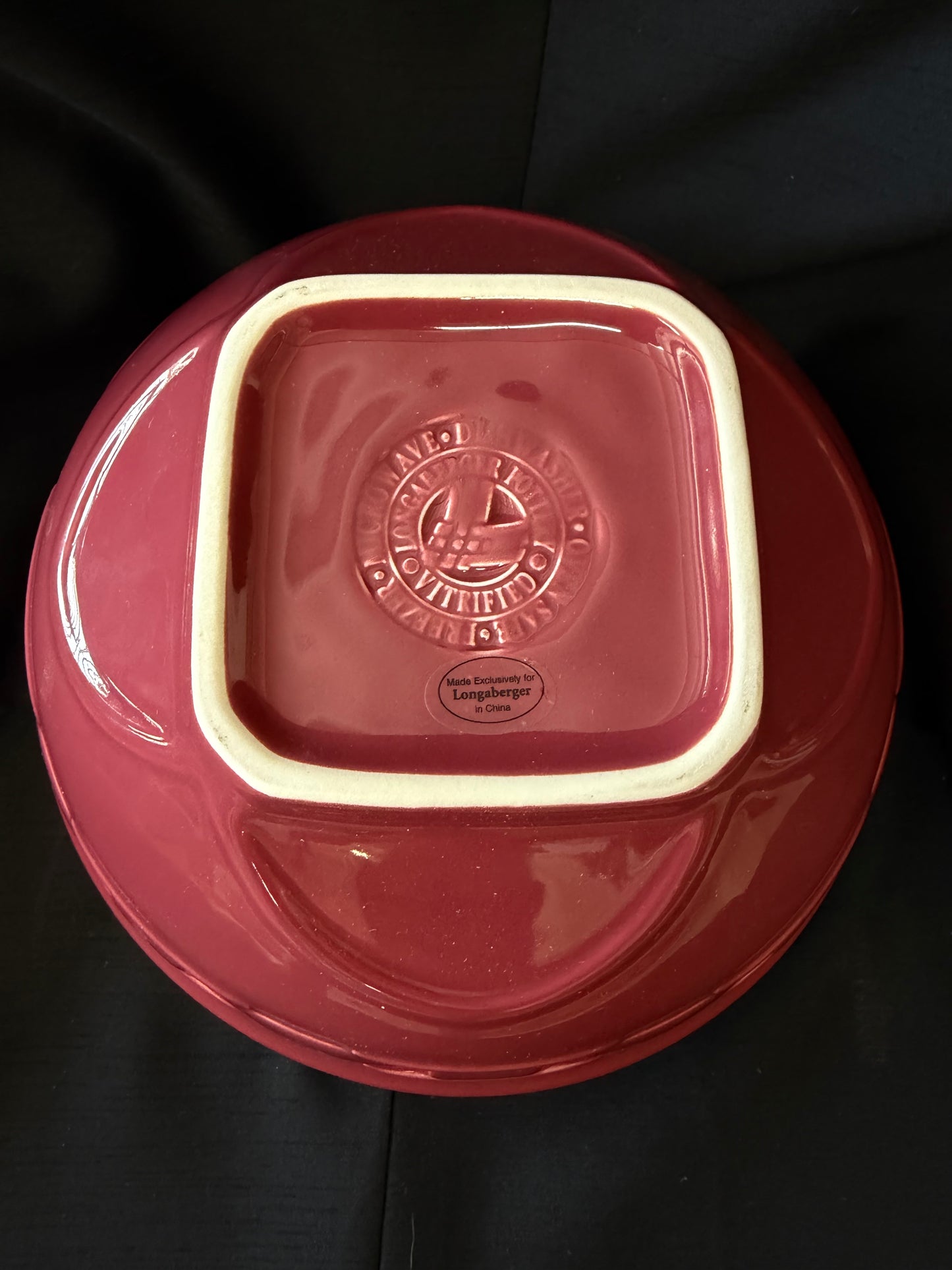 Longaberger Woven Traditions: Medium Tip & Mix Bowl (Paprika color)