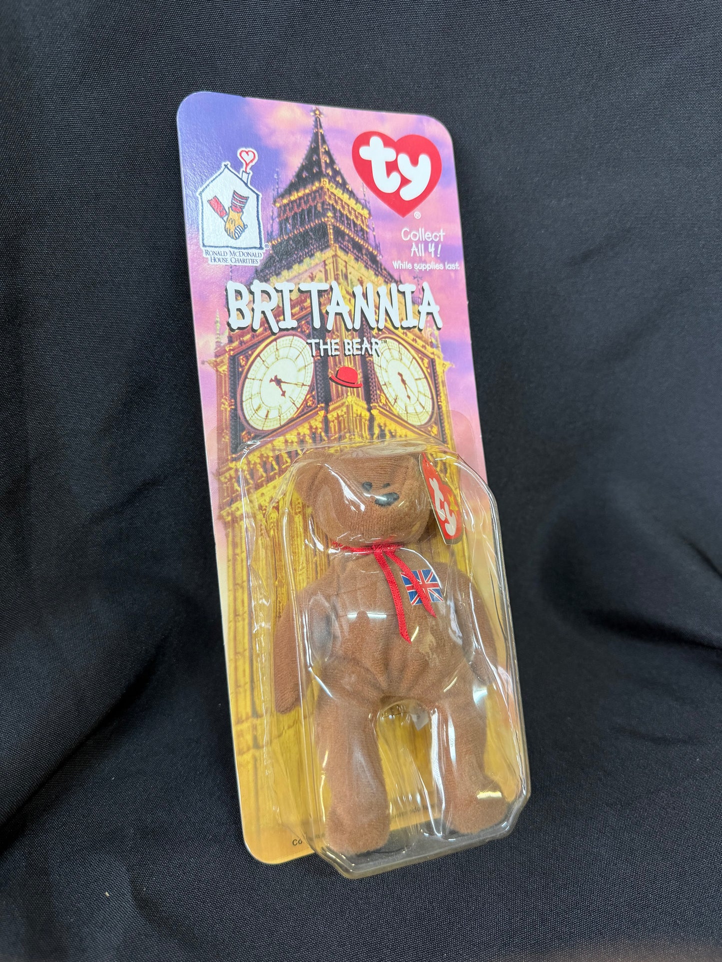 1999 Brittania the Bear Ty House Toy - by Ronald McDonald