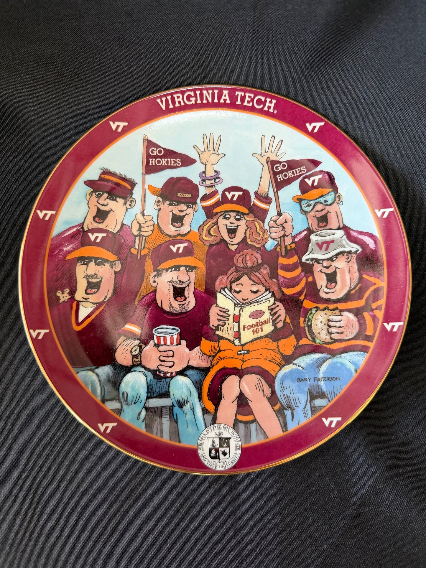 Virginia Tech "First Date" Porcelain Collectible Plate