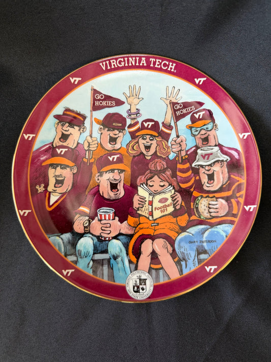 Virginia Tech "First Date" Porcelain Collectible Plate