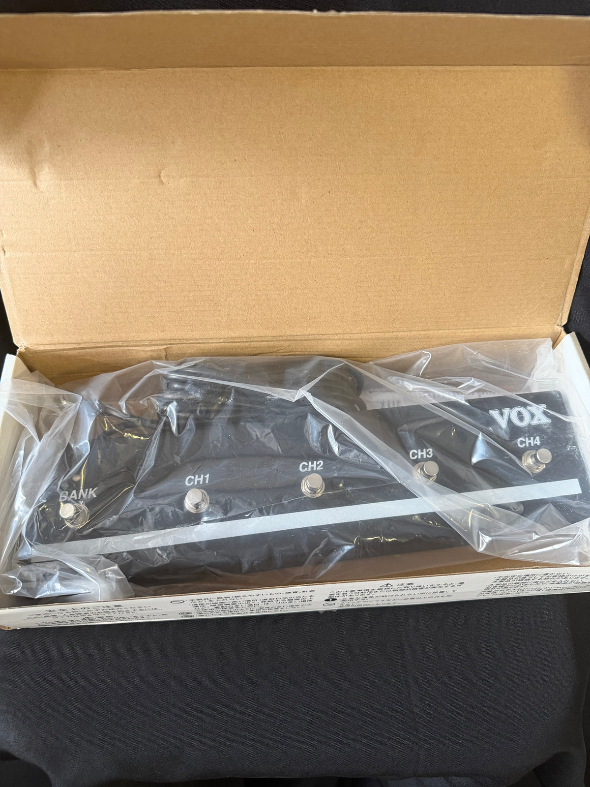 Vox VFS5 — Guitar Amplifier Footswitch, 5-Button Bank/Channel Selector (CH1–CH4)
