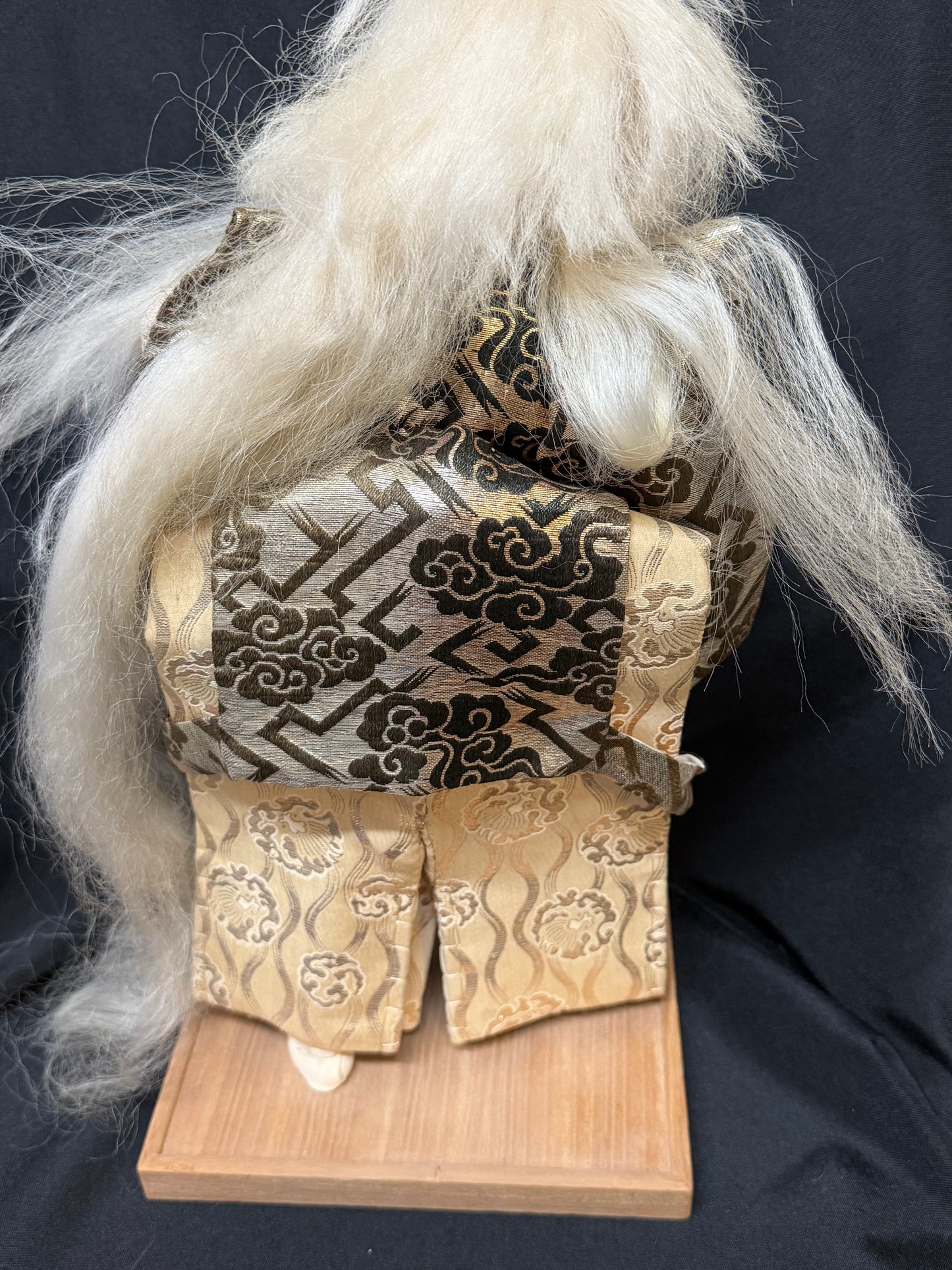 Vintage Japanese "Kagamijishi" Kabuki Doll - 16"