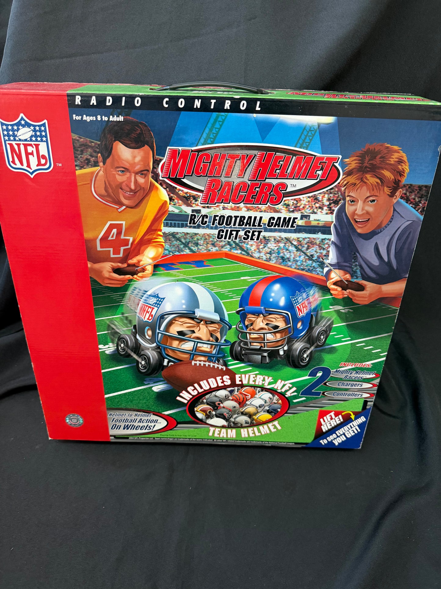 Mighty Helmet Racers — NFL R/C Football Game Gift Set (Complete)
