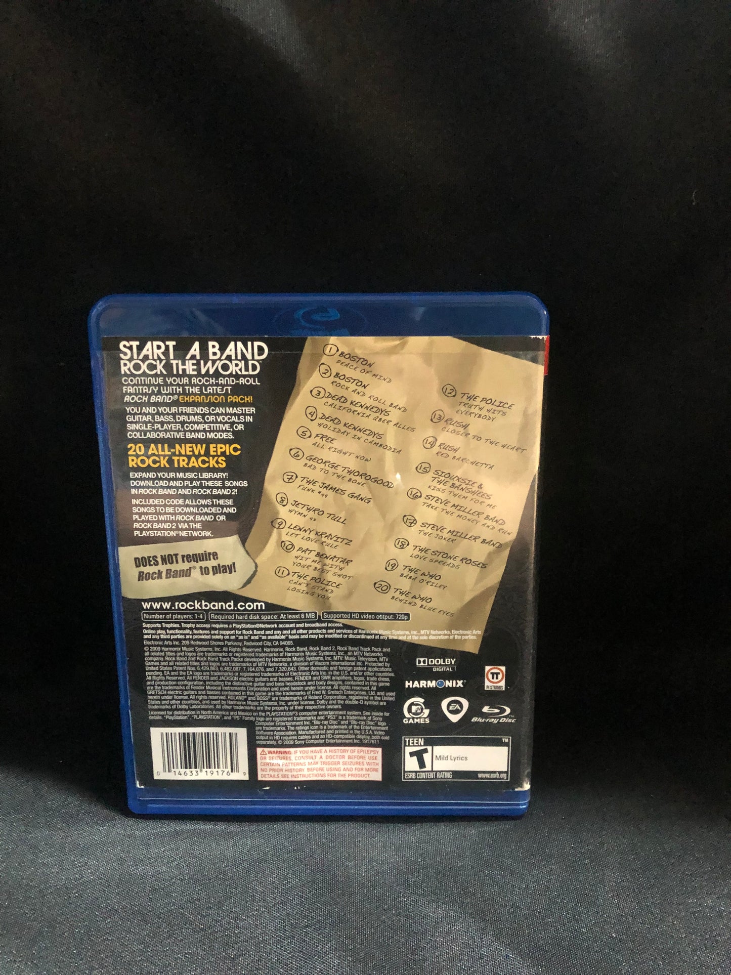 Rock Band Track Pack: Classic Rock (PS3)