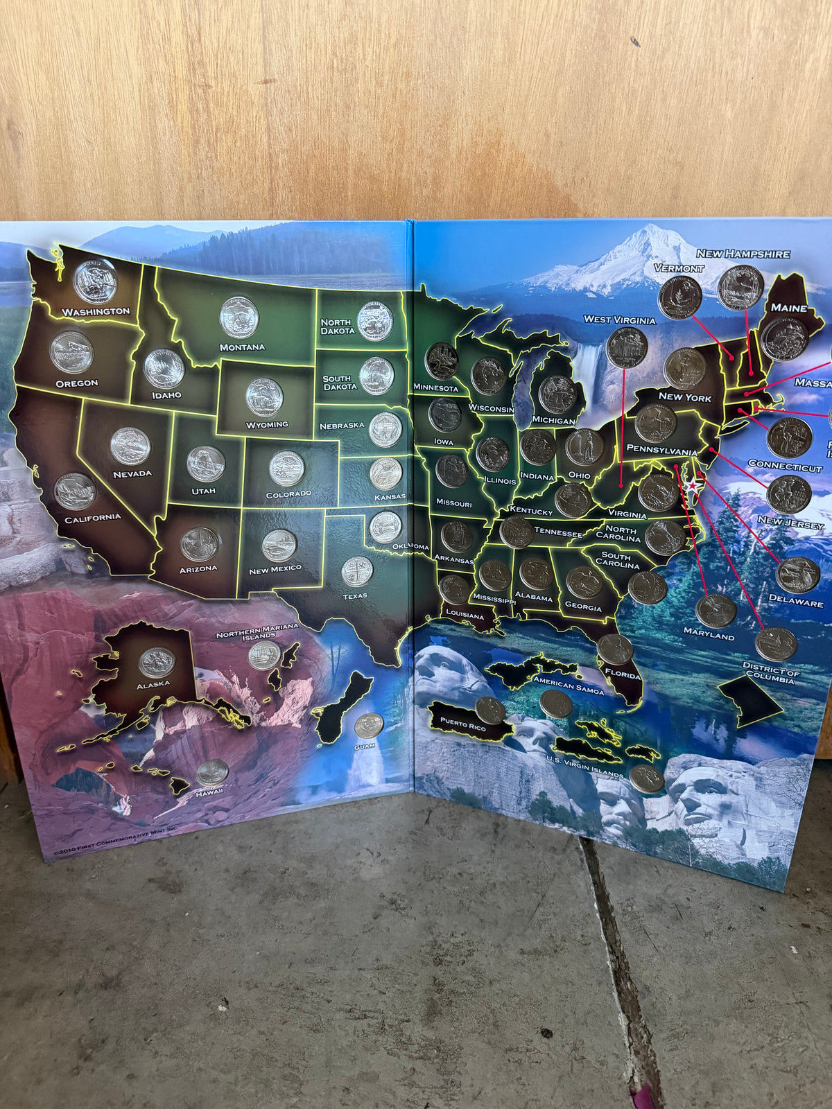 National Park Quarters with Folder — Complete Set (2010–2021), Assembled