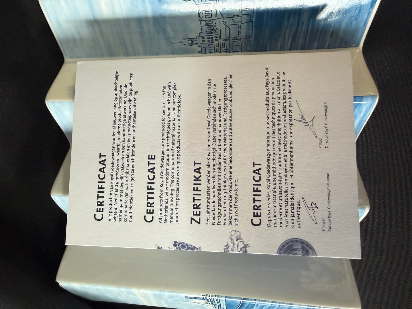 Holland America Line Four Tulips vase