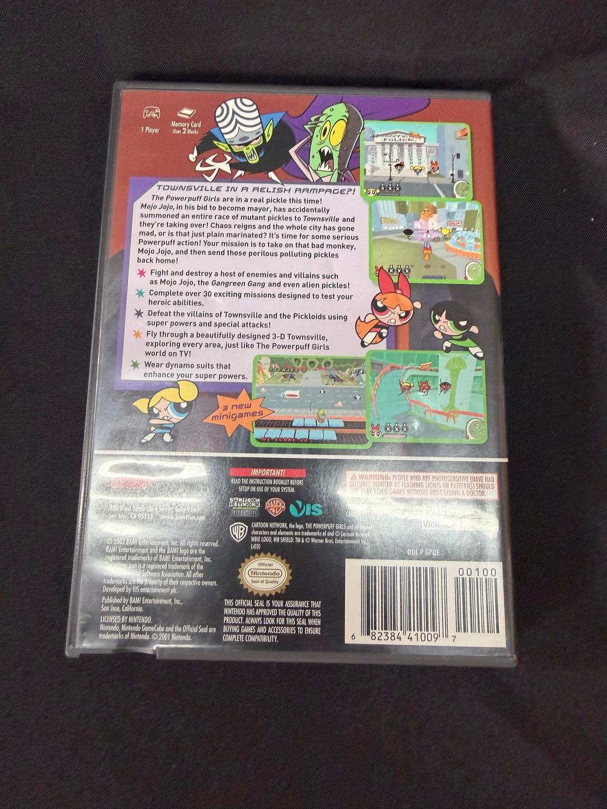 Powerpuff Girls Relish Rampage Pickle Edition (Nintendo Game Cube)