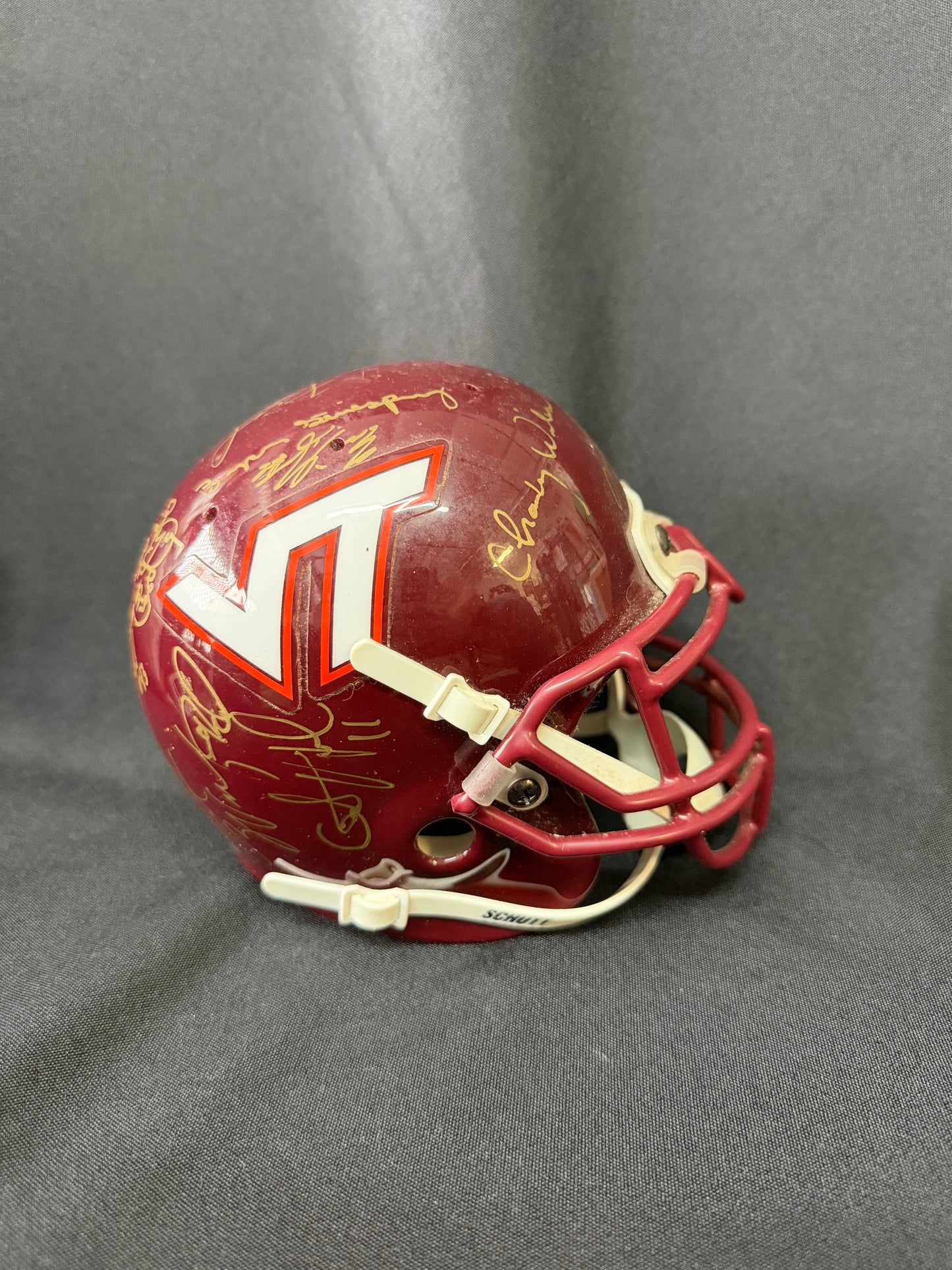 Virginia Tech Collectible Mini-Helmet with Signatures