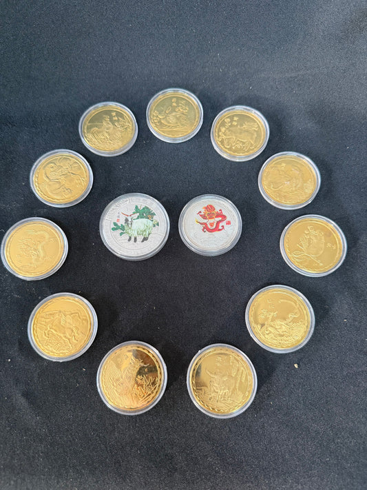Coins of the Chinese Zodiac - set of 13