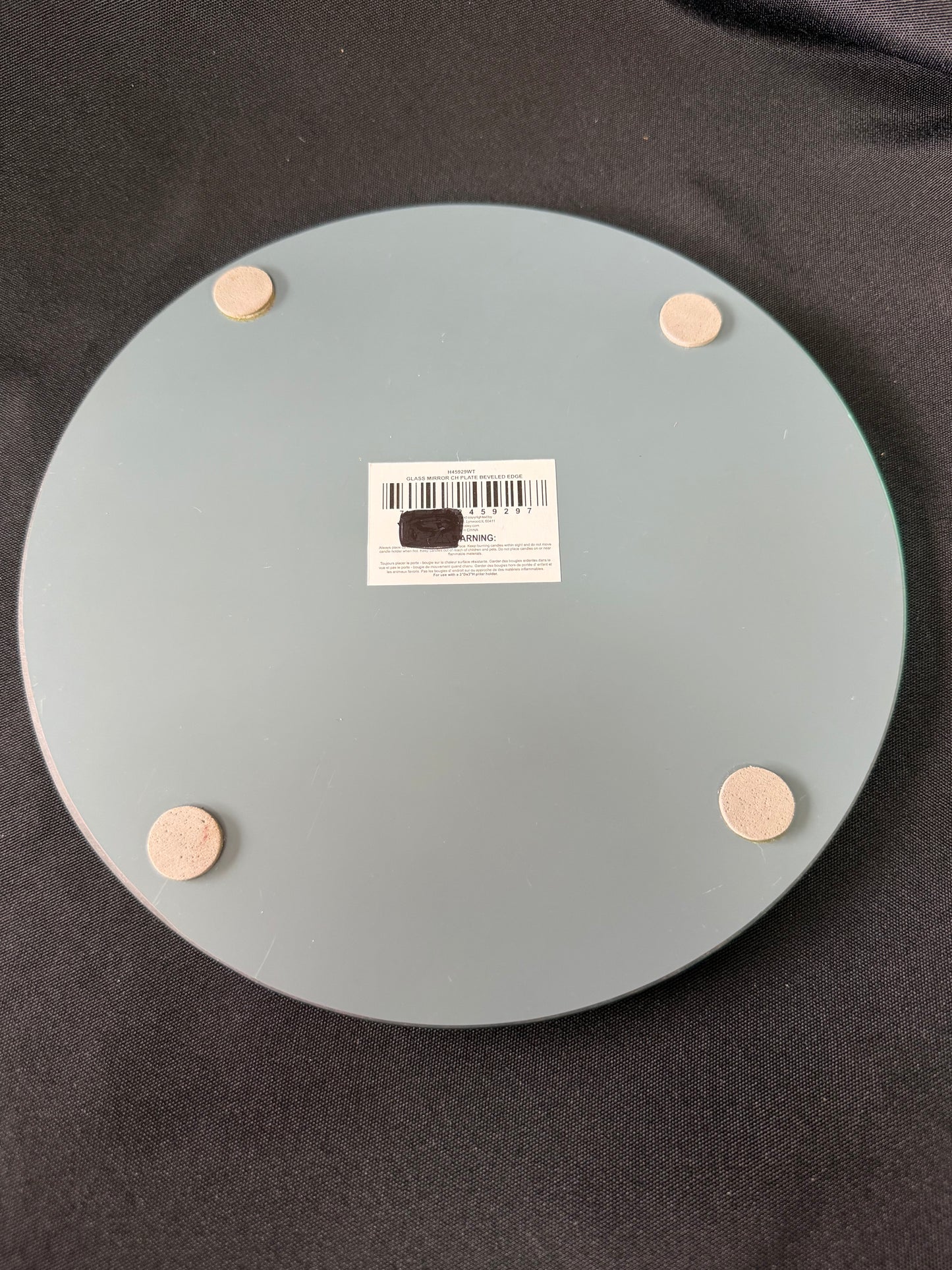 Glass Mirror Plate set of 2