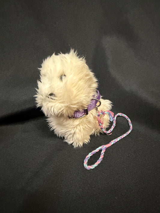 American Girl Doll “Coconut” Dog — With Collar & Leash