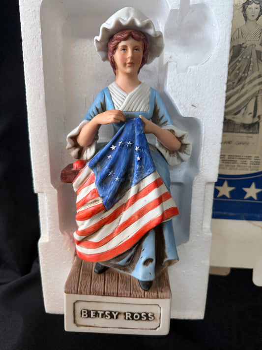 Betsy Ross 1976 McCormick Bicentennial Series Decanter