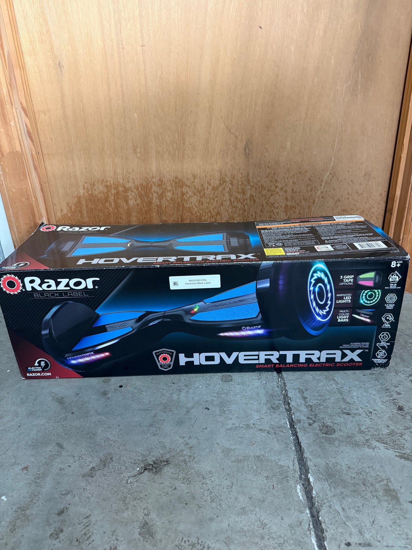 Razor Black Label Hovertrax- Black with Decals, Self- balancing Electric Scooter