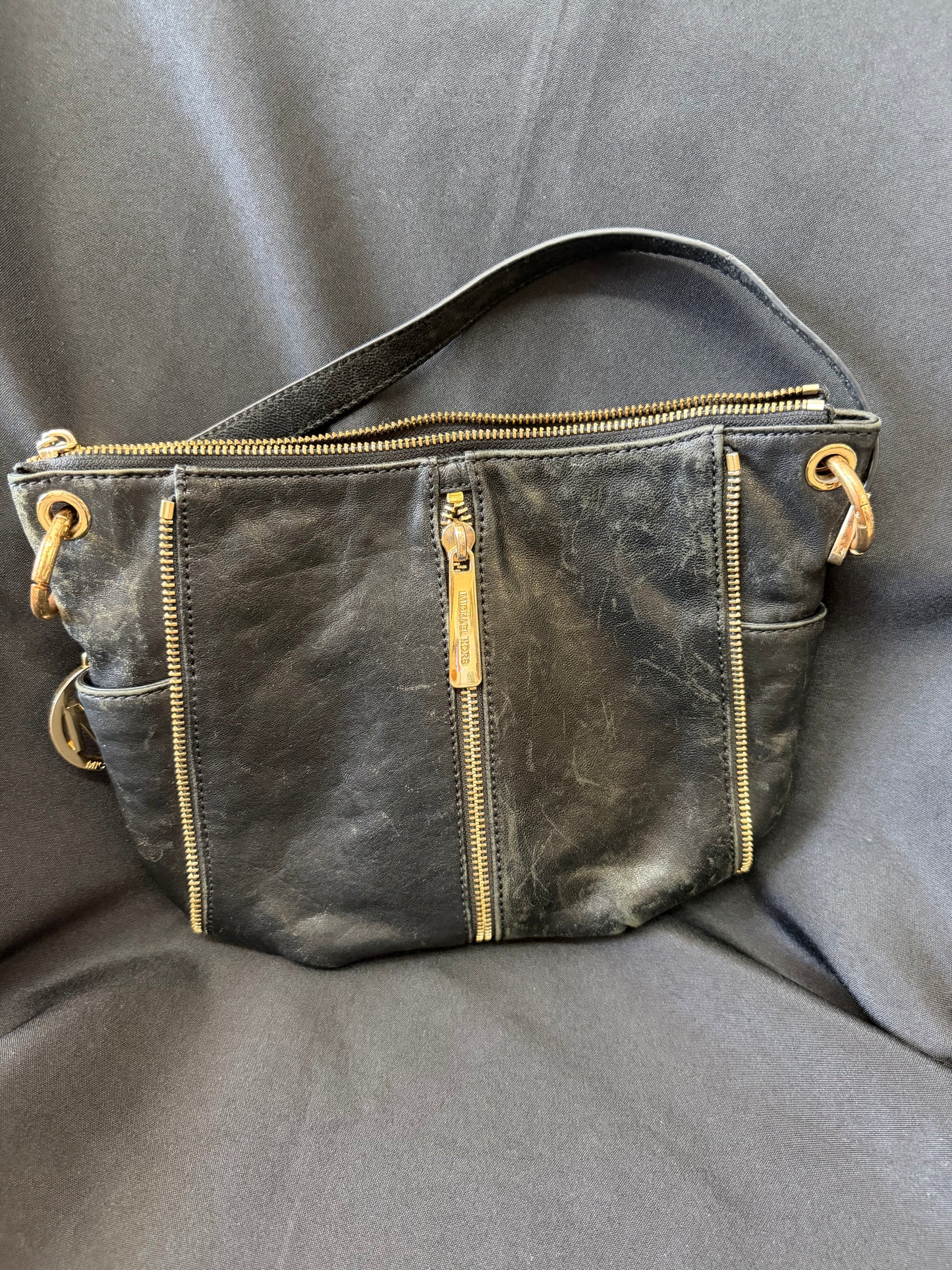 Michael Kors Newman Black Leather Bag