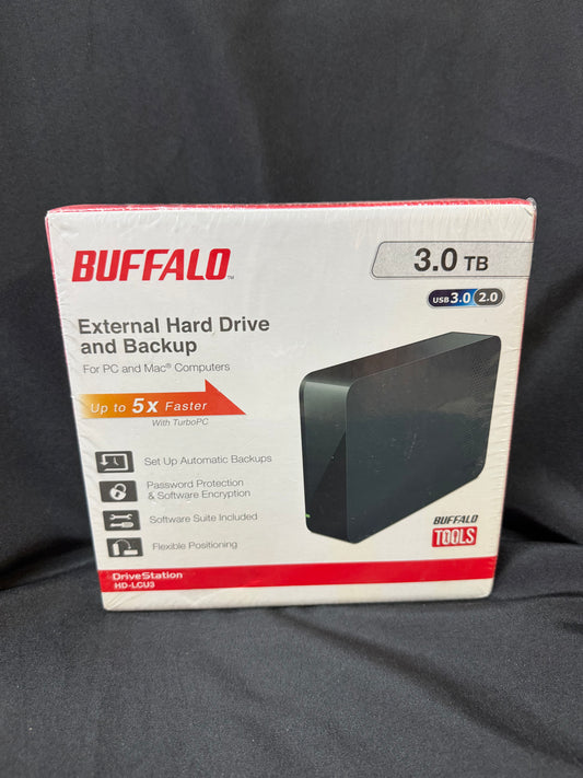 Buffalo DriveStation 3TB External Hard Drive HD-LCU3 – USB 3.0 Backup Storage