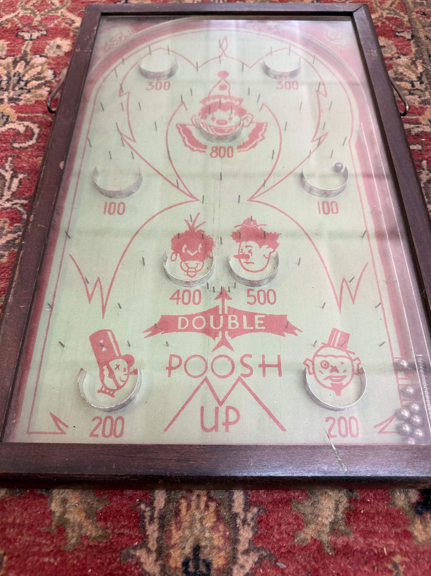 Antique 1933 "Double Poosh Up" Pinball Game - Northwestern Mailbox Co.