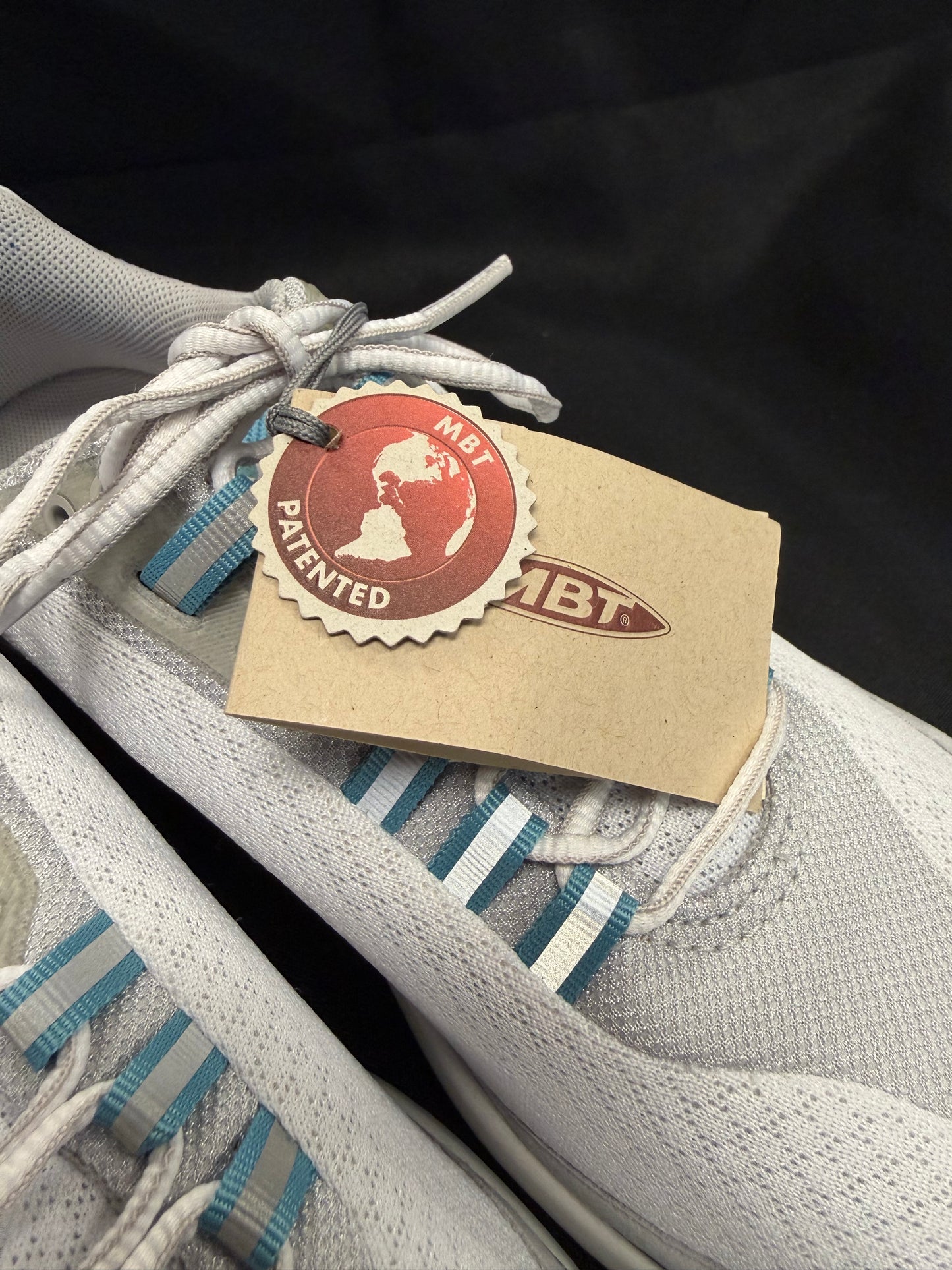 MBT Mahuta Walking Shoe (White w/ Light blue lining)